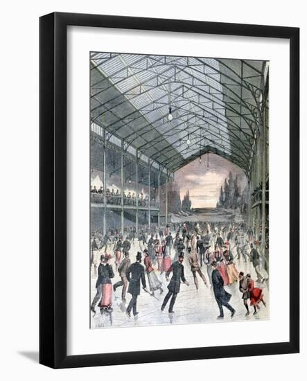 Ice Skating in Paris, 1892-Henri Meyer-Framed Giclee Print