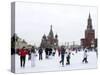 Ice Skating in Red Square, UNESCO World Heritage Site, Moscow, Russia, Europe-Lawrence Graham-Stretched Canvas