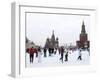 Ice Skating in Red Square, UNESCO World Heritage Site, Moscow, Russia, Europe-Lawrence Graham-Framed Premium Photographic Print