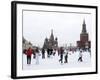 Ice Skating in Red Square, UNESCO World Heritage Site, Moscow, Russia, Europe-Lawrence Graham-Framed Photographic Print