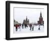 Ice Skating in Red Square, UNESCO World Heritage Site, Moscow, Russia, Europe-Lawrence Graham-Framed Photographic Print