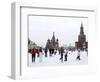 Ice Skating in Red Square, UNESCO World Heritage Site, Moscow, Russia, Europe-Lawrence Graham-Framed Photographic Print
