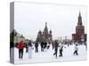Ice Skating in Red Square, UNESCO World Heritage Site, Moscow, Russia, Europe-Lawrence Graham-Stretched Canvas