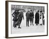 Ice Skating in Tuxedo Park Photograph - New York, NY-Lantern Press-Framed Art Print