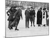 Ice Skating in Tuxedo Park Photograph - New York, NY-Lantern Press-Mounted Art Print