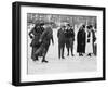 Ice Skating in Tuxedo Park Photograph - New York, NY-Lantern Press-Framed Art Print