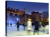 Ice Skating in Winter, Tower of London, London, England, United Kingdom, Europe-Alan Copson-Stretched Canvas
