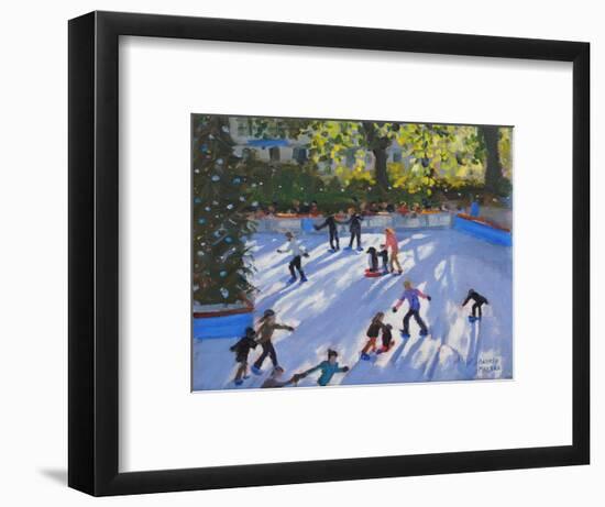 Ice Skating, Natural History Museum, 2014-Andrew Macara-Framed Photographic Print