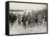 Ice Skating on Lake of Enghien (1933)-null-Framed Stretched Canvas