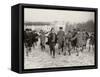 Ice Skating on Lake of Enghien (1933)-null-Framed Stretched Canvas