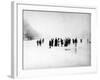 Ice Skating on the Fens, C.1870-99-null-Framed Photographic Print