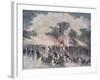 Ice-Skating Party at the Bois De Boulogne, Paris-Édouard Riou-Framed Giclee Print