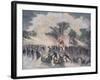 Ice-Skating Party at the Bois De Boulogne, Paris-Édouard Riou-Framed Giclee Print