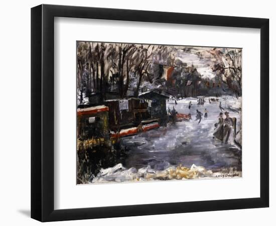 Ice-Skating Rink in the Tiergarten, Berlin; Eisbahn Im Berliner Tiergarten, 1909-Lovis Corinth-Framed Giclee Print