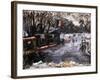 Ice-Skating Rink in the Tiergarten, Berlin; Eisbahn Im Berliner Tiergarten, 1909-Lovis Corinth-Framed Giclee Print