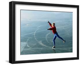 Ice Skating-null-Framed Premium Photographic Print