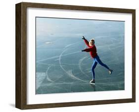 Ice Skating-null-Framed Photographic Print