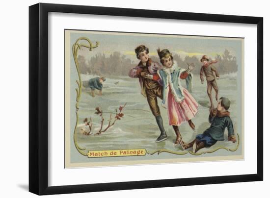 Ice Skating-null-Framed Giclee Print