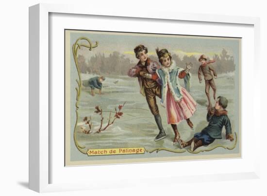 Ice Skating-null-Framed Giclee Print