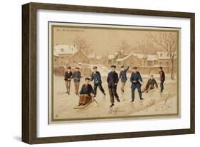 Ice Skating-null-Framed Premium Giclee Print