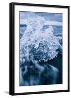 Ice Splash, Jökulsárlón Glacier Lagoon, Southern Iceland-Vincent James-Framed Photographic Print