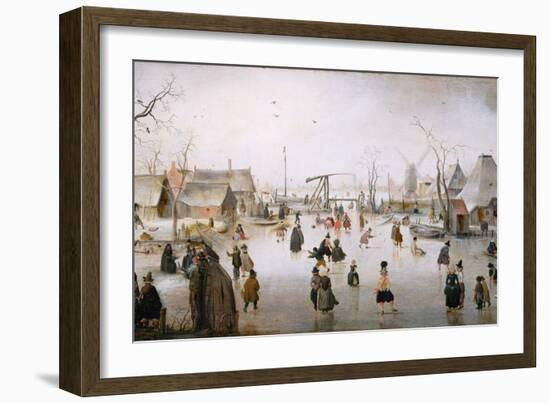 Ice Sports, C.1610-Hendrik Avercamp-Framed Giclee Print