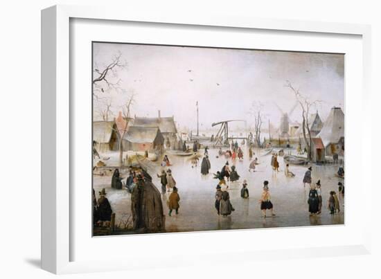 Ice Sports, C.1610-Hendrik Avercamp-Framed Giclee Print