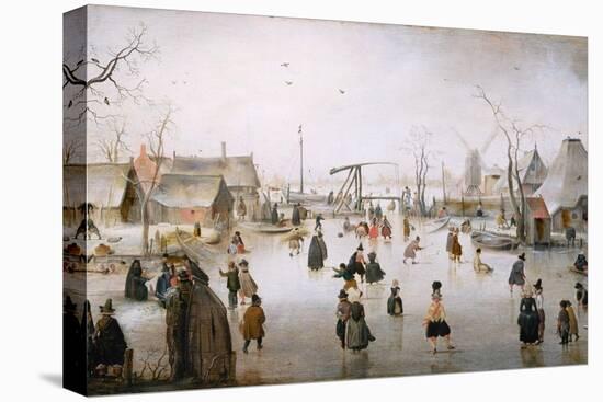 Ice Sports, C.1610-Hendrik Avercamp-Stretched Canvas