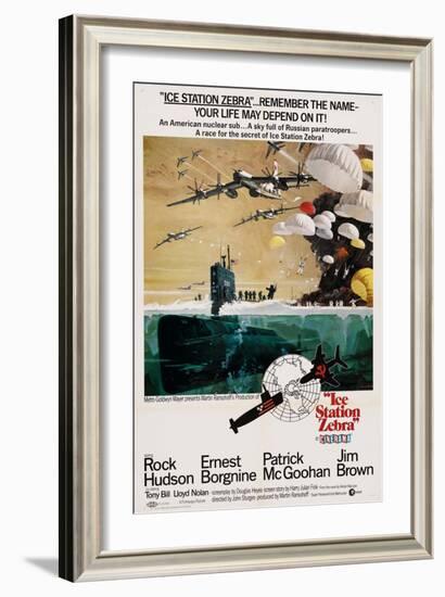 ICE STATION ZEBRA, US poster, 1968-null-Framed Art Print