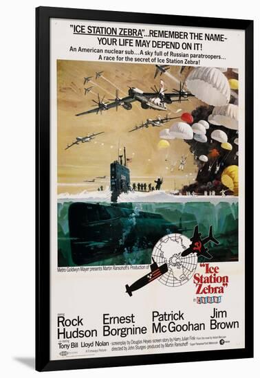 ICE STATION ZEBRA, US poster, 1968-null-Framed Art Print