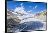 Ice tongue of Rhone Glacier in summer, Gletsch, Canton of Valais, Switzerland-Roberto Moiola-Framed Stretched Canvas