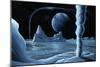 Ice Volcanoes on Triton, Artwork-Richard Bizley-Mounted Photographic Print
