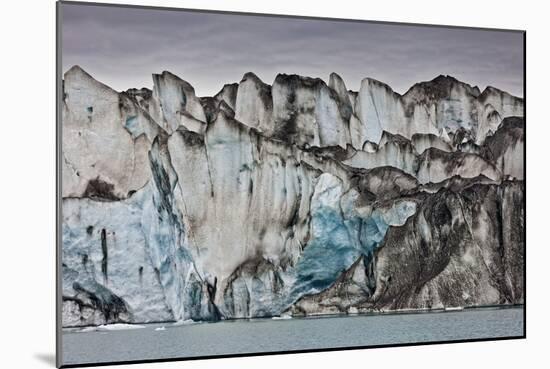 Ice Walls- Jokulsarlon Glacial Lagoon, Breidarmerkurjokull Glacier, Vatnajokull Ice Cap, Iceland-Arctic-Images-Mounted Premium Photographic Print