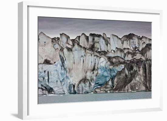 Ice Walls- Jokulsarlon Glacial Lagoon, Breidarmerkurjokull Glacier, Vatnajokull Ice Cap, Iceland-Arctic-Images-Framed Photographic Print