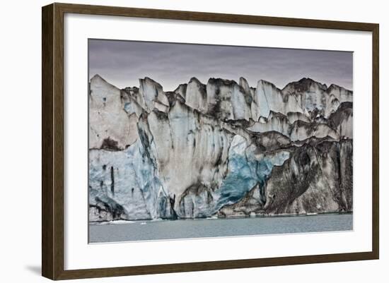 Ice Walls- Jokulsarlon Glacial Lagoon, Breidarmerkurjokull Glacier, Vatnajokull Ice Cap, Iceland-Arctic-Images-Framed Photographic Print