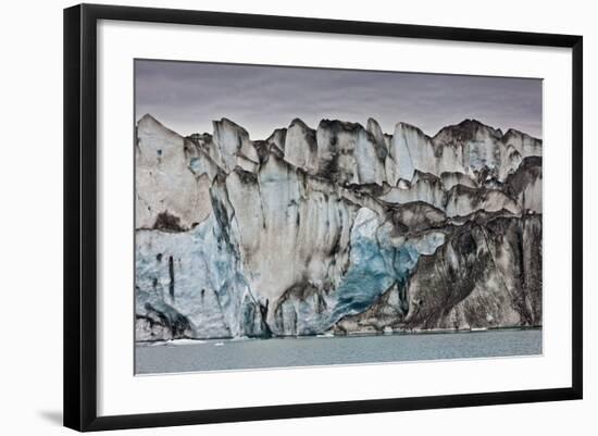 Ice Walls- Jokulsarlon Glacial Lagoon, Breidarmerkurjokull Glacier, Vatnajokull Ice Cap, Iceland-Arctic-Images-Framed Photographic Print