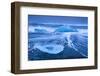 Ice washed up on Jokulsarlon, glacial lagoon, Skaftafell National Park, Iceland, February-David Allemand-Framed Photographic Print