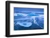 Ice washed up on Jokulsarlon, glacial lagoon, Skaftafell National Park, Iceland, February-David Allemand-Framed Photographic Print