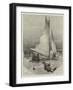 Ice Yachting on Loch Cobbinshaw, Ready About, Result, Man Overboard-Joseph Nash-Framed Giclee Print