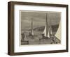 Ice Yachts on the Hudson River, USA-Joseph Nash-Framed Giclee Print