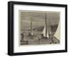 Ice Yachts on the Hudson River, USA-Joseph Nash-Framed Giclee Print