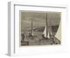 Ice Yachts on the Hudson River, USA-Joseph Nash-Framed Giclee Print