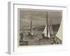 Ice Yachts on the Hudson River, USA-Joseph Nash-Framed Giclee Print