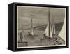 Ice Yachts on the Hudson River, USA-Joseph Nash-Framed Stretched Canvas