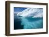 Iceberg Above and Below Water in Disko Bay in Greenland-null-Framed Photographic Print