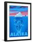 Iceberg, Alaska-Lantern Press-Framed Art Print