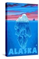 Iceberg, Alaska-Lantern Press-Stretched Canvas