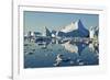 Iceberg and Bergy Bits in Disko Bay in Greenland-null-Framed Photographic Print