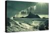 Iceberg And Icicles-Doug Allan-Stretched Canvas