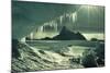 Iceberg And Icicles-Doug Allan-Mounted Premium Photographic Print